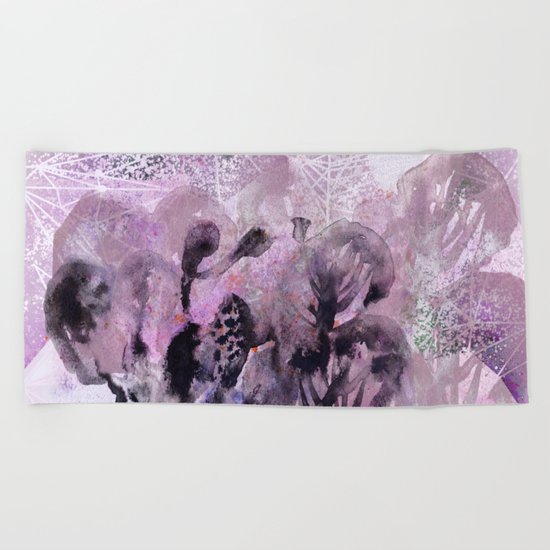 space garden Beach Towel