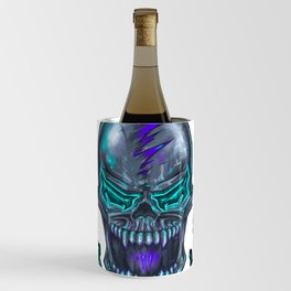 Neon skull with mohawk Wine Chiller
