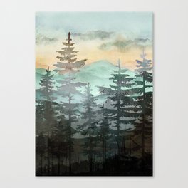 Pine Trees Canvas Print