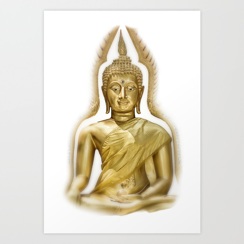 Golden Buddha Art Print By Aguaviva Society6