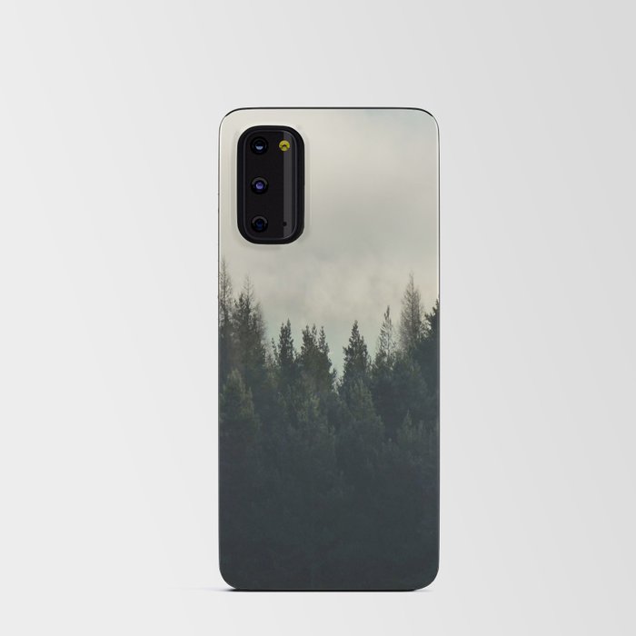 Scottish Highlands Misty Winters Tree Tops Scene Android Card Case