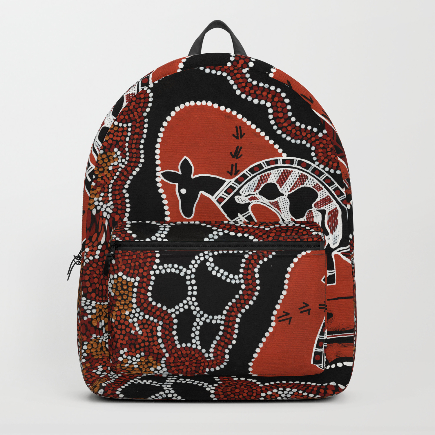 Consequent Koe Beperken Authentic Aboriginal Art - Men Hunting Kangaroos Backpack by Hogarth Arts -  Authentic Aboriginal Art | Society6
