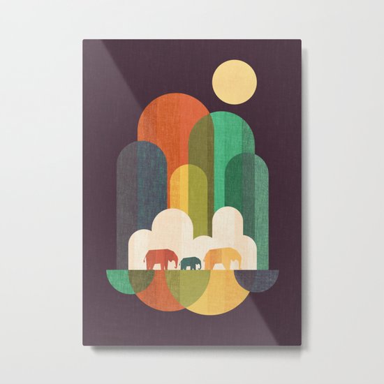 Elephant walk Metal Print