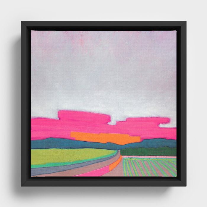 Wine Country Sunset #3 Framed Canvas
