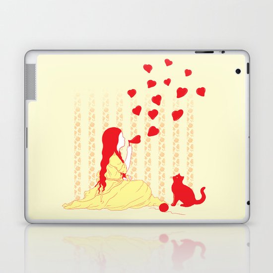 Bubbly Hearts Laptop & iPad Skin