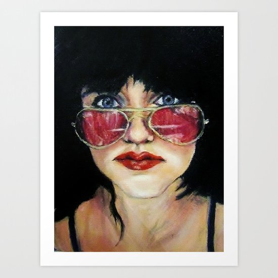 Sunglasses in the Dark Art Print
