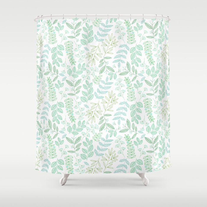 For the love of green Shower Curtain