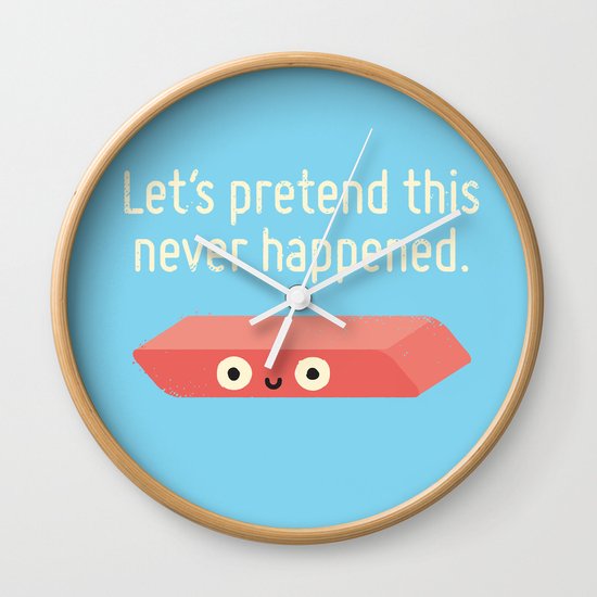 Missing the Mark Wall Clock