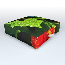 Abutilon In The Morning Sun Outdoor Floor Cushion