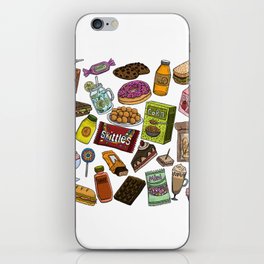 Food Doodles iPhone Skin