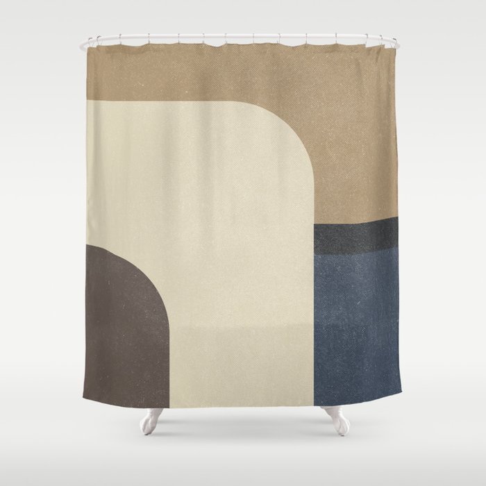 Vintage Contemporary Art Painting Geometric Abstract Canvas For Home Decor Living Room Walls Shower Curtain By Stefanoreves Society6