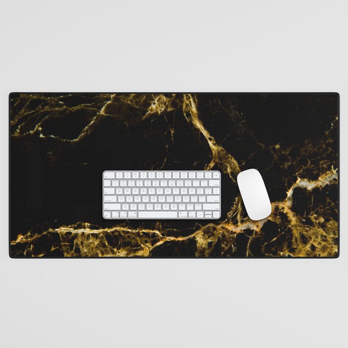 Gold desk top mat