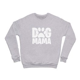 Dog Mama Pet Paw Womens Crewneck Sweatshirt
