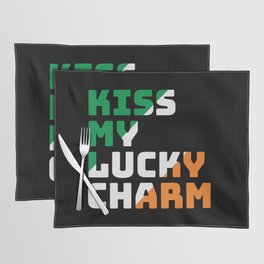 Kiss My Lucky Charm St Patrick's Day Placemat