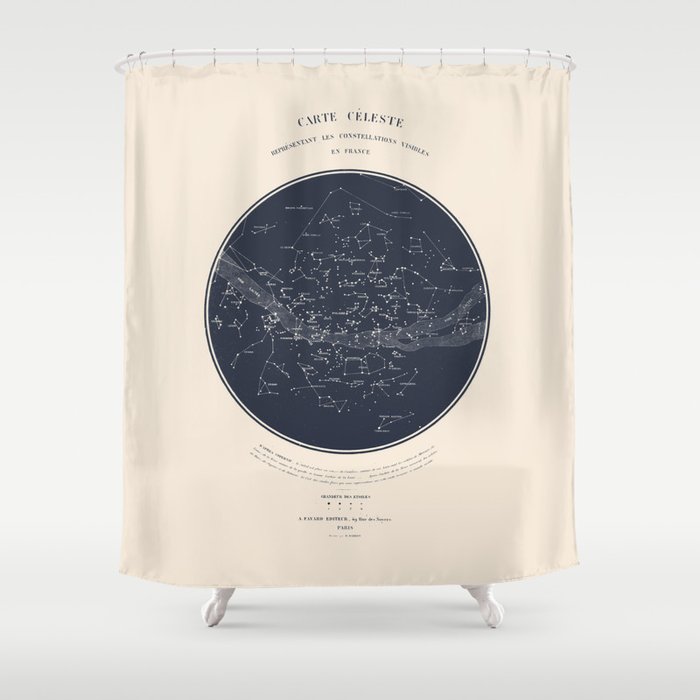 Carte Celeste Shower Curtain