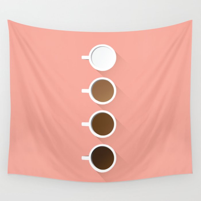 Coffee + Simplicity Wall Tapestry