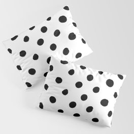 Modern Handpainted Abstract Polka Dot Pattern Pillow Sham