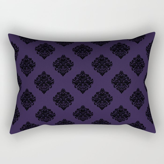 Victorian Baroque Purple Rectangular Pillow