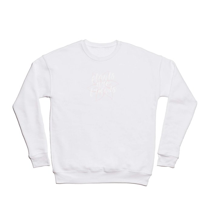 Plants are Friends Pink Lotus Vegan Crewneck Sweatshirt by