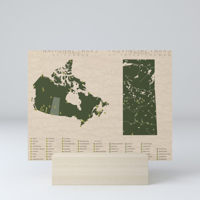 Canadian National Parks - Saskatchewan Mini Art Print