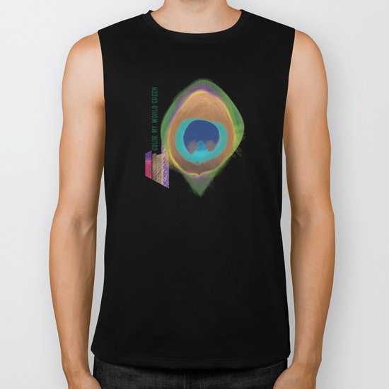 Color My World Green Biker Tank