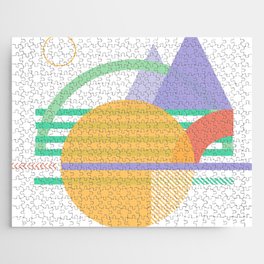 Geometric abstract landscape Jigsaw Puzzle