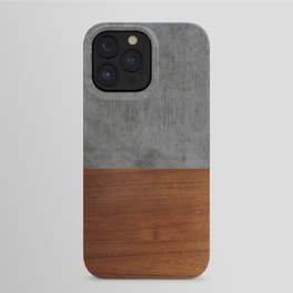 Concrete and Wood Luxury iPhone Case | Graphic Design, Abstract, Architecture, Curated, Illustration 