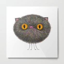 Poofy Luthien Metal Print | Painting, Unique, Fun, Fuzzy, Nicalorber, Kitty, Cat, Watercolor, Adorbs, Awesome 