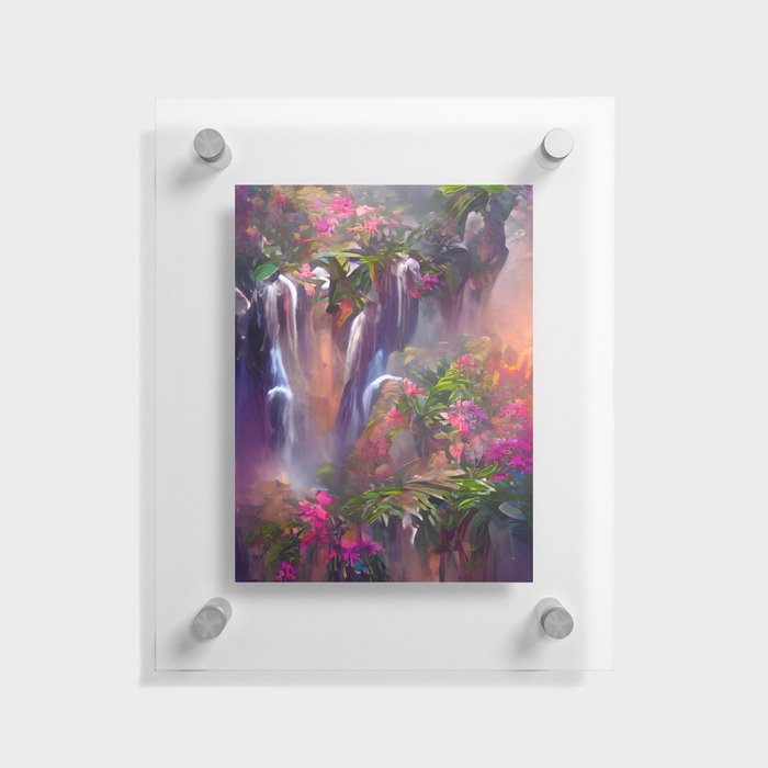 "Trippy Jungle #4" • Unique Boho Semi-Abstract Nature Art  • Perfect For Tripping/Stoner Room Floating Acrylic Print