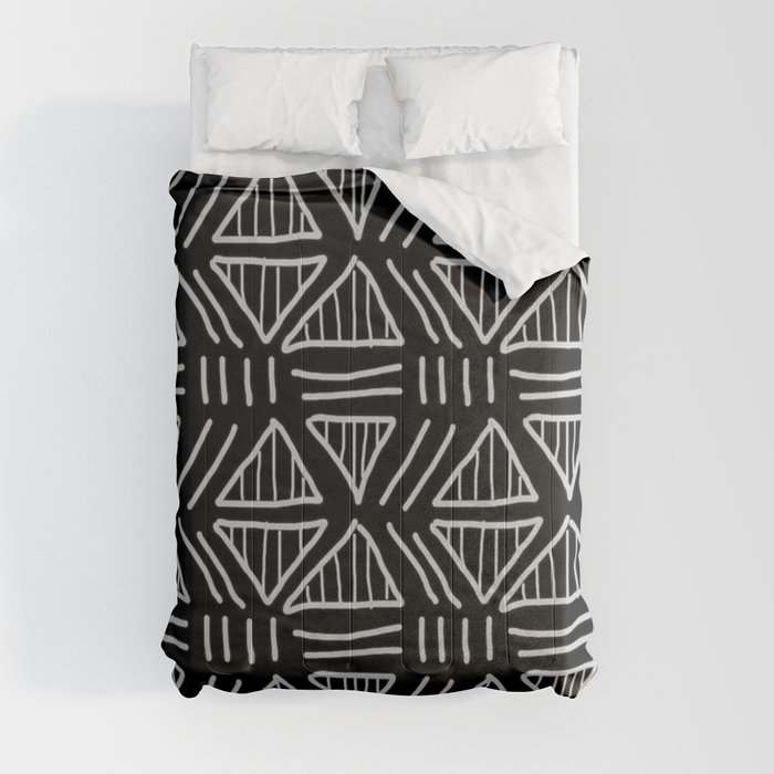 Mudcloth Black and White Comforter
