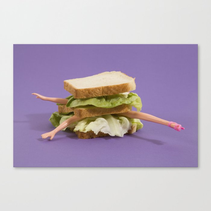 Ultraviolet Sandwich Doll Canvas Print