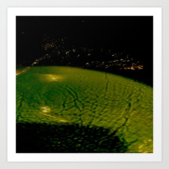 green&gold Art Print