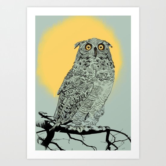 Owl Art Print