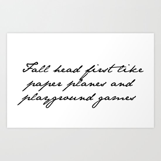 Lyrics Art Print