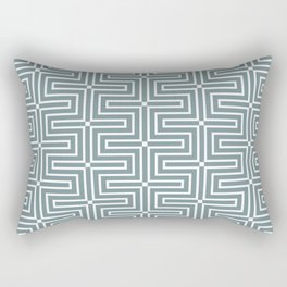 Blue and White Tessellation Line Pattern 3 Pairs Farrow & Ball 2022 Popular Color Stone Blue 86 Rectangular Pillow