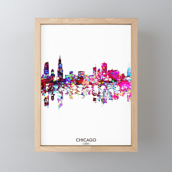 CHICAGO Framed Mini Art Print