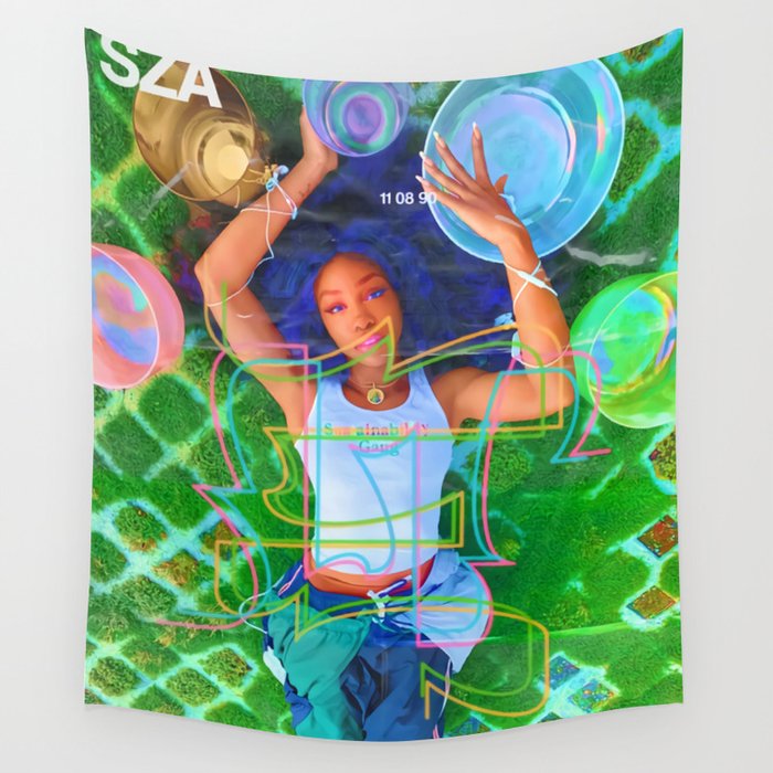 SZA SATURATED POSTER Wall Tapestry