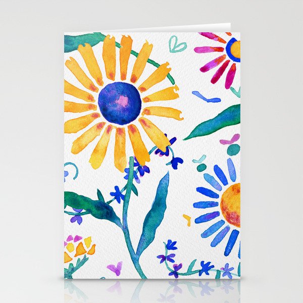 Swirly Florals Stationery Cards