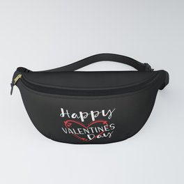 Greetings Word Art Lines Hearts Day Valentines Day Fanny Pack