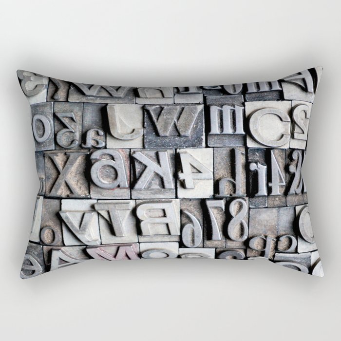 Letterpress Rectangular Pillow