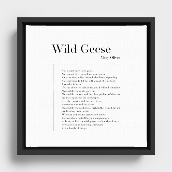 Wild Geese Framed Canvas