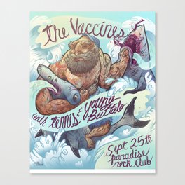 The Vaccines (band poster) Canvas Print