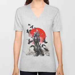 Unstoppable Samurai Warrior V Neck T Shirt