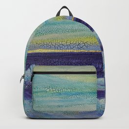 Purple Ocean Crackle Paint and Acrylic  Backpack | Acrylic, Painting, Oceanlandscape, Pollymcintyre, Cracklepaint, Beachtheme, Texturedocean, Polly, Florida, Floridatheme 