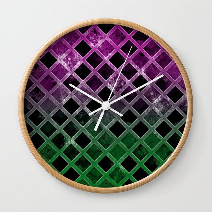 Abstract Geometric Background #7 Wall Clock