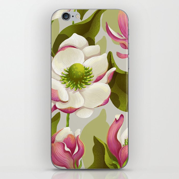 magnolia bloom - daytime version iPhone Skin