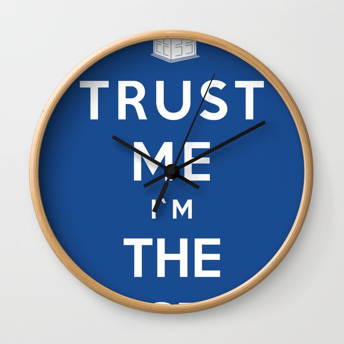 Trust Me I`m The Doctor Wall Clock