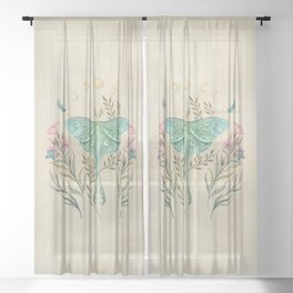 Luna and Forester - Oriental Vintage Sheer Curtain