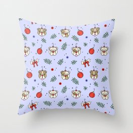 Bully Holiday Throw Pillow