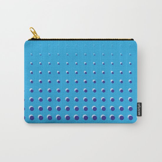 Blue on blue grid - Optical game 14 Carry-All Pouch
